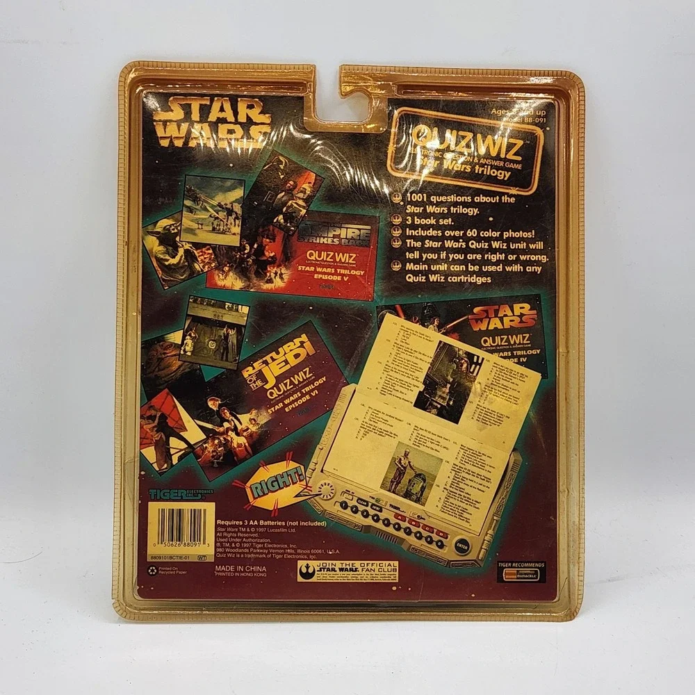 1997 Star Wars Quiz Wiz Tiger Electronics‎ Sealed Trilogy Electronic Game